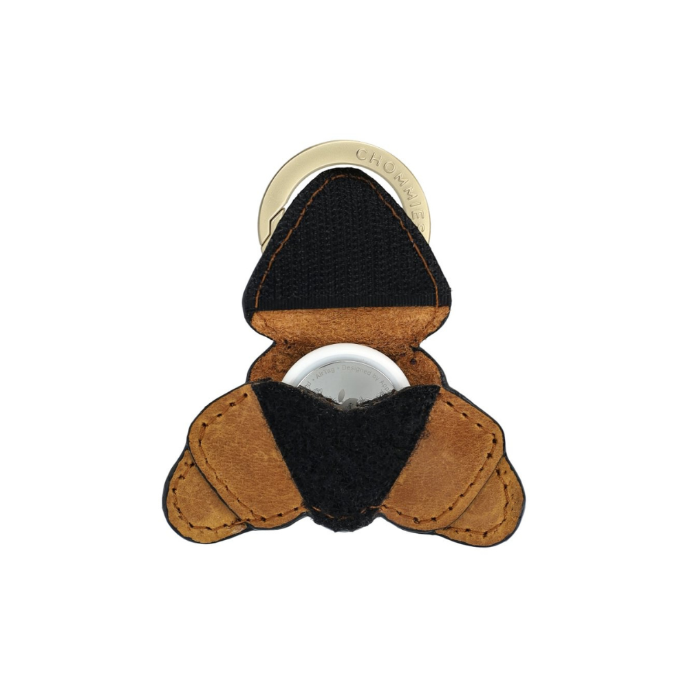 Chommies Croissant AirTag Holder Klettverschluss