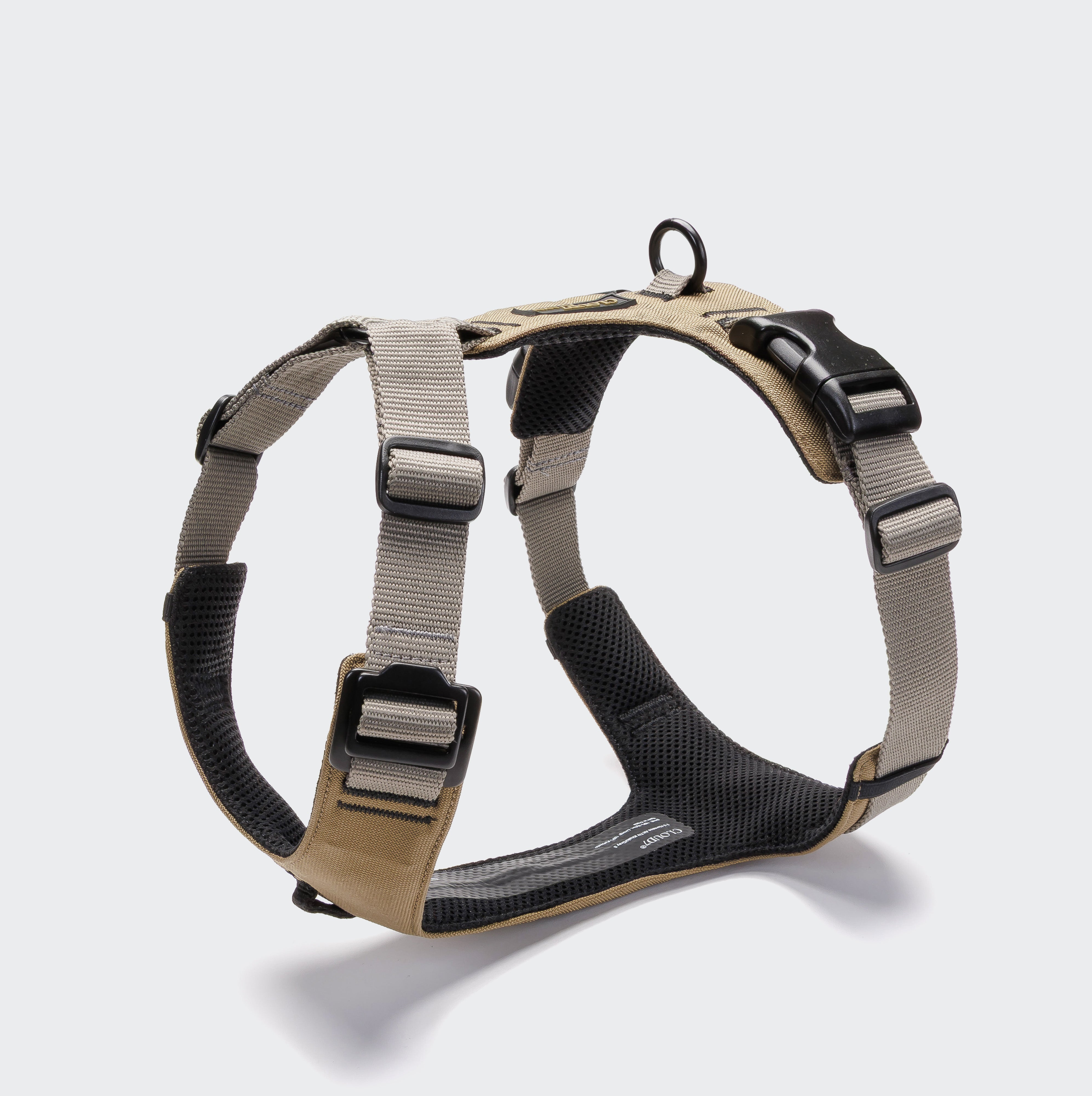 Cloud7 AKTIV Hundegeschirr Y-2 Cordura Khaki-Grey