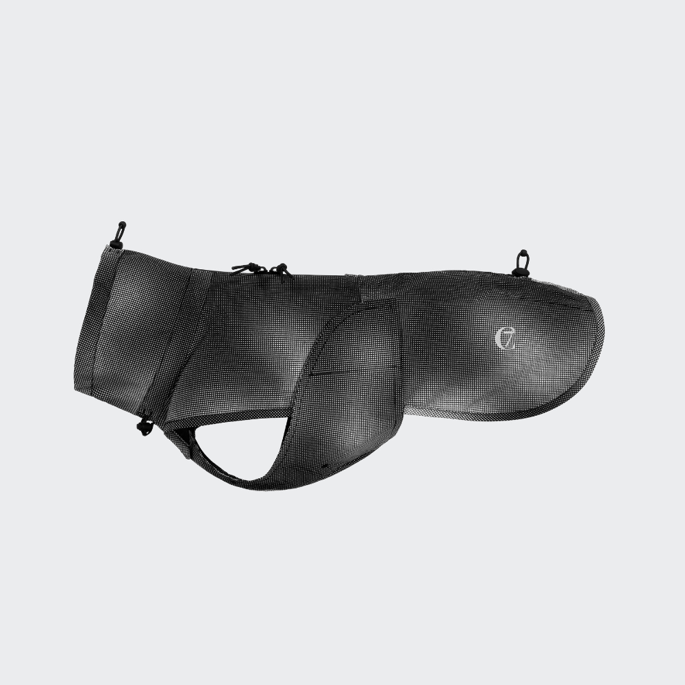 Cloud7 AKTIV Dackel Hunderegenmantel Black