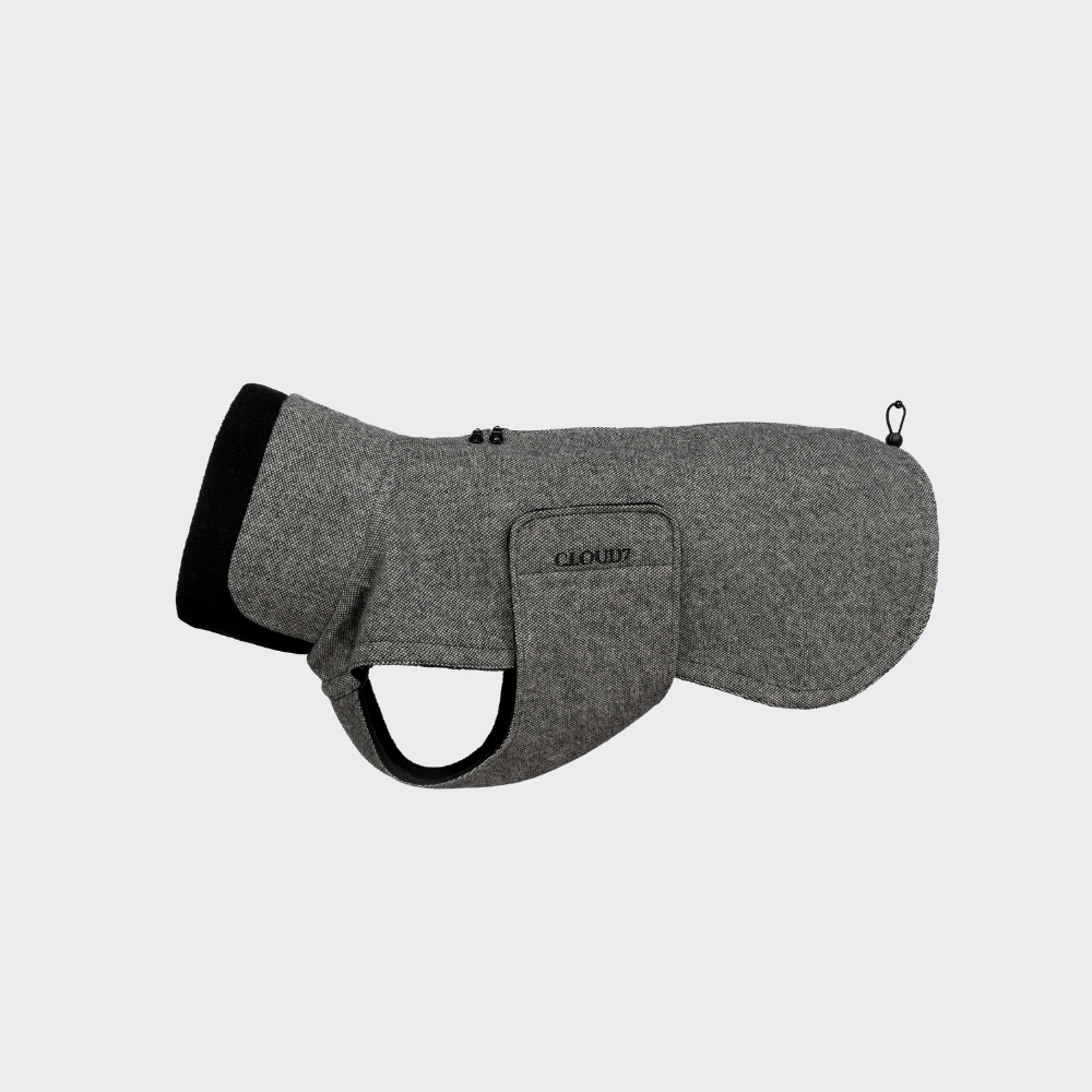 Cloud7 Hundemantel Brooklyn LONG Tweed Black