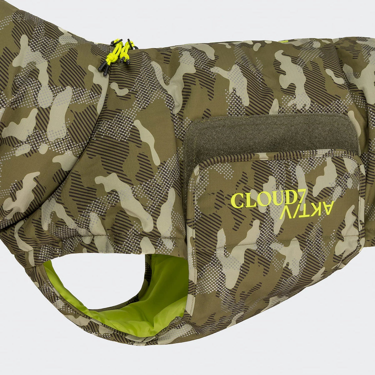 Cloud7 Aktiv Hundemantel Winter ALASKA Camo Bauchschutz mit Klettverschluss