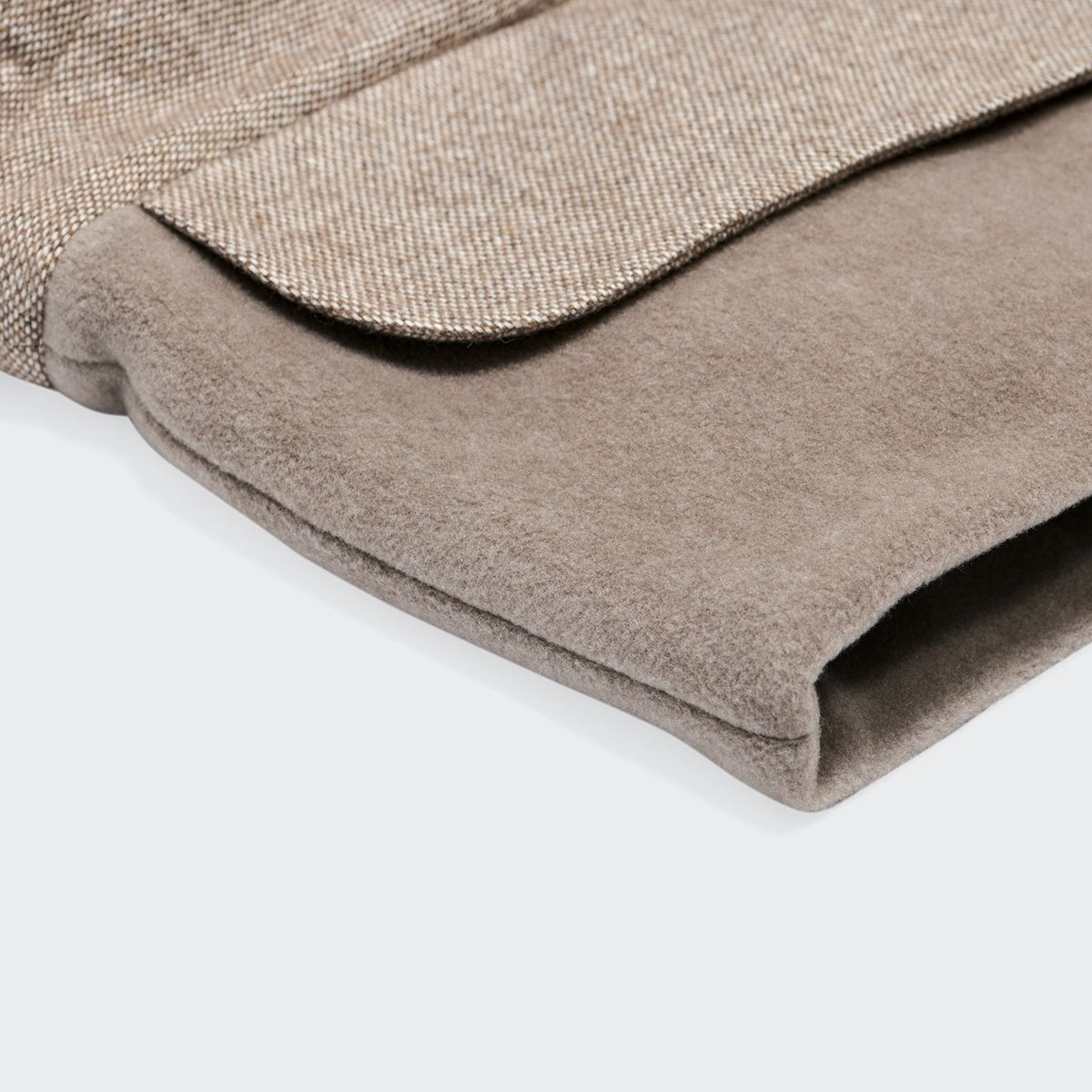 Cloud7 Hundemantel Brooklyn LONG Tweed Beige Oberflächen Halsöffnung