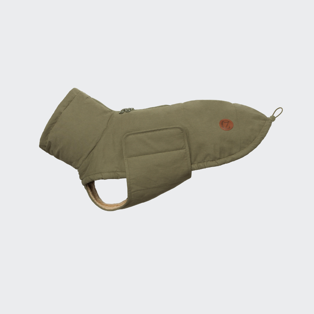Cloud7 Hundemantel Winter YUKON Teddy Khaki
