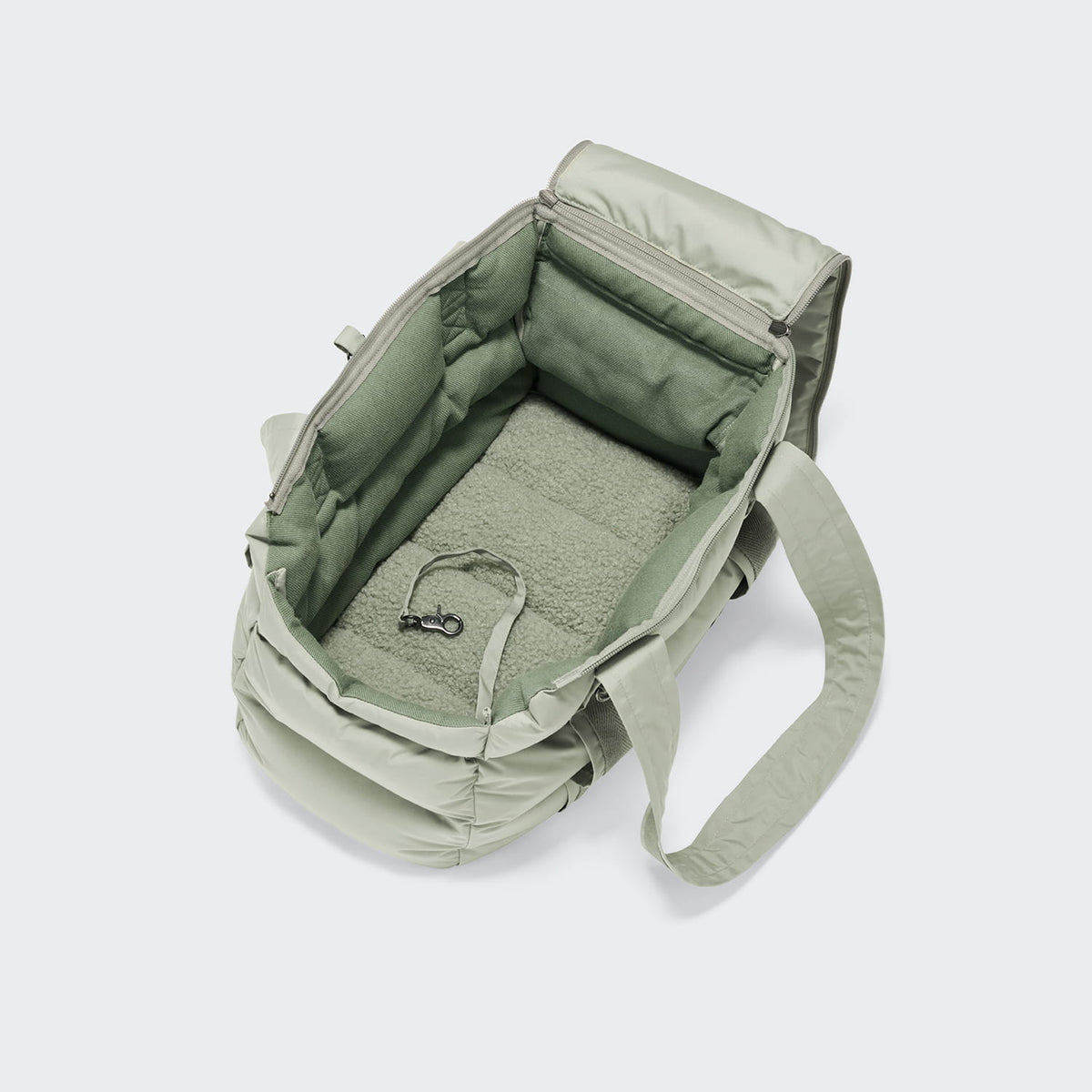 Cloud7 Hundetasche MONTREAL 2.0 Dusty Mint mit Kurzleine & Innenfutter