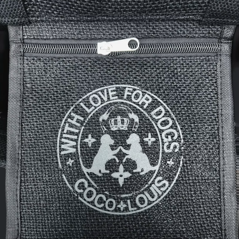 COCO + LOUIS Black Edition Shopper mit verschiedenen Hundemotiven