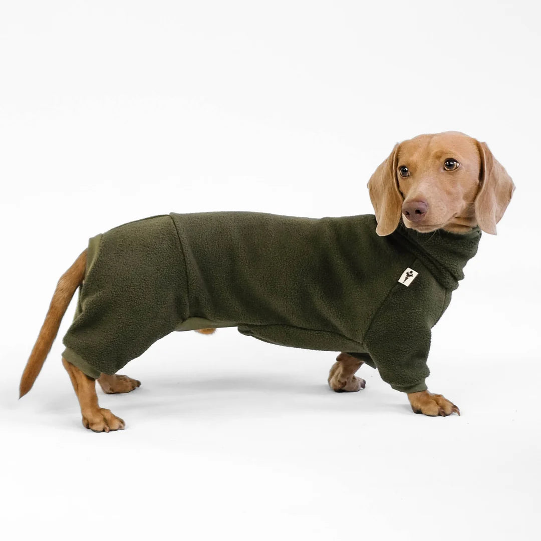 KARMA HUND Overall für Dackel in Dark Olive