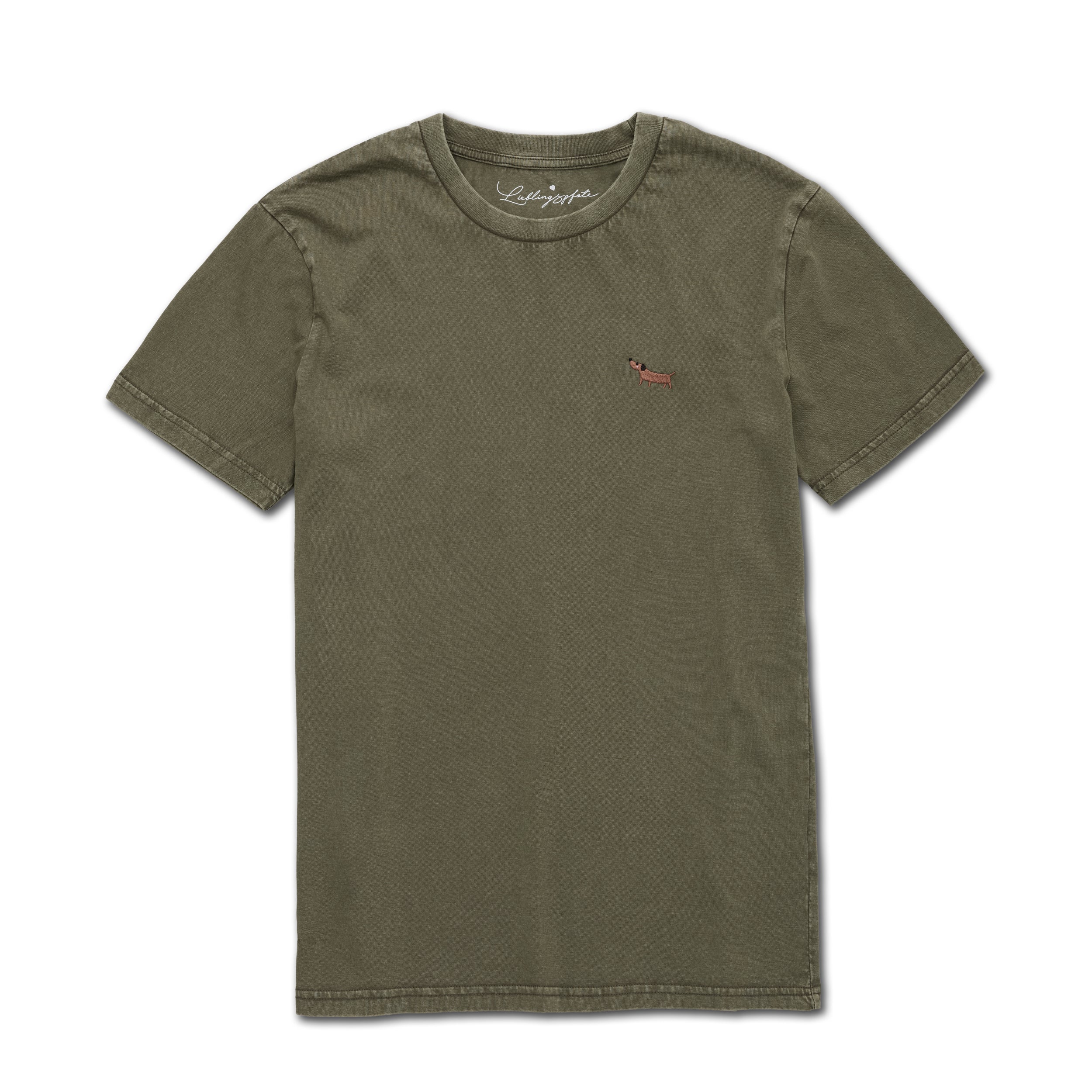 T-Shirt DACKEL Vintage Khaki - Lieblingspfote