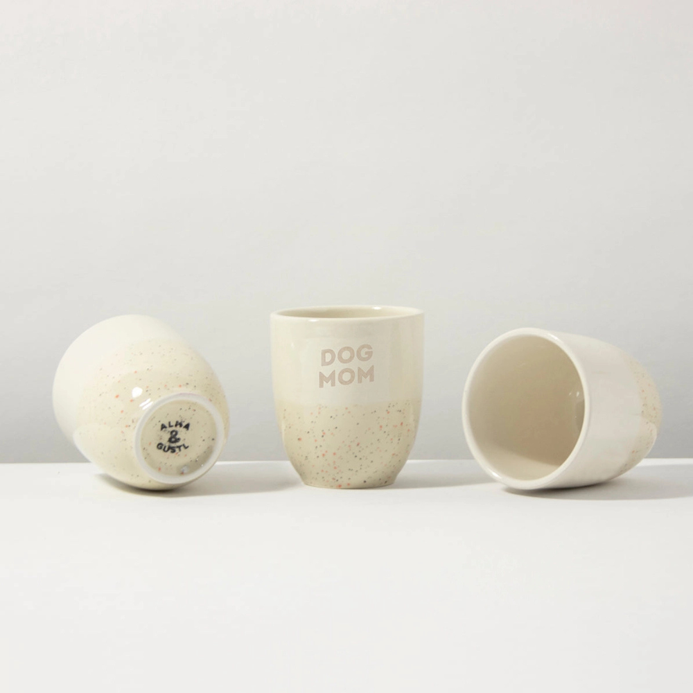 Dekobild 300 ml Becher Dog Mom Sand - Alma & Gustl