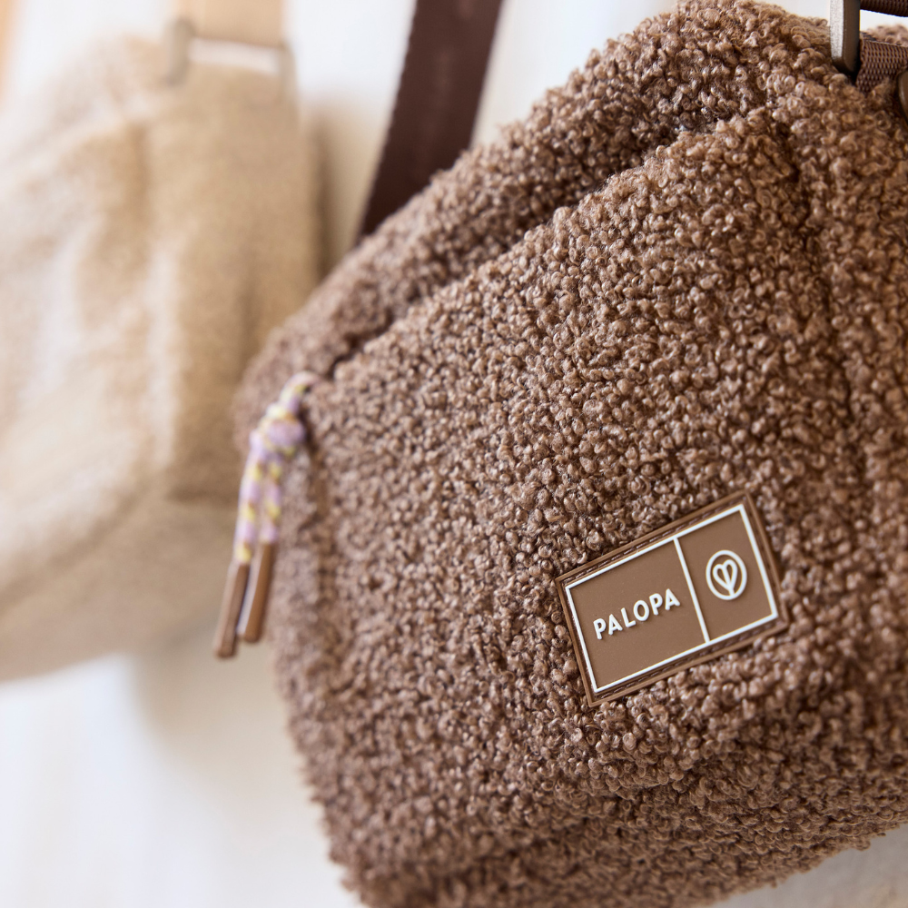Dekobild Gassitasche NOKA Teddy-Fleece Braun - PALOPA