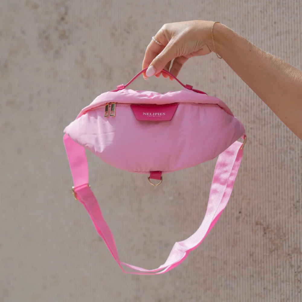 Dekobild Nelipies Puffer Bauchtasche Rosa