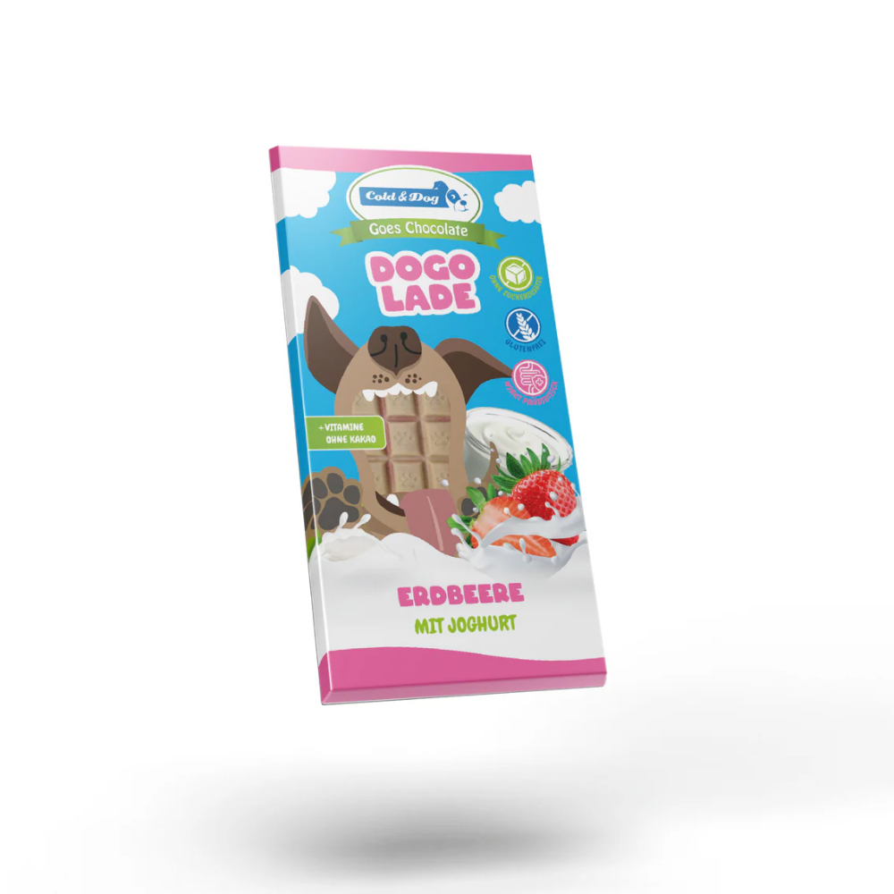 Dogolade Erdbeere Joghurt 100g - Cold & Dog
