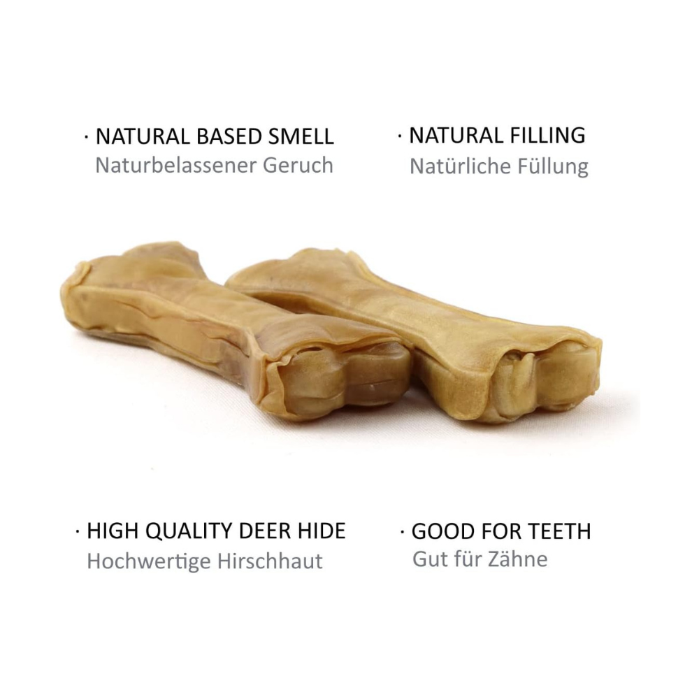 Eigenschaften Kauknochen aus 100% Hirschhaut - DOGBOSS