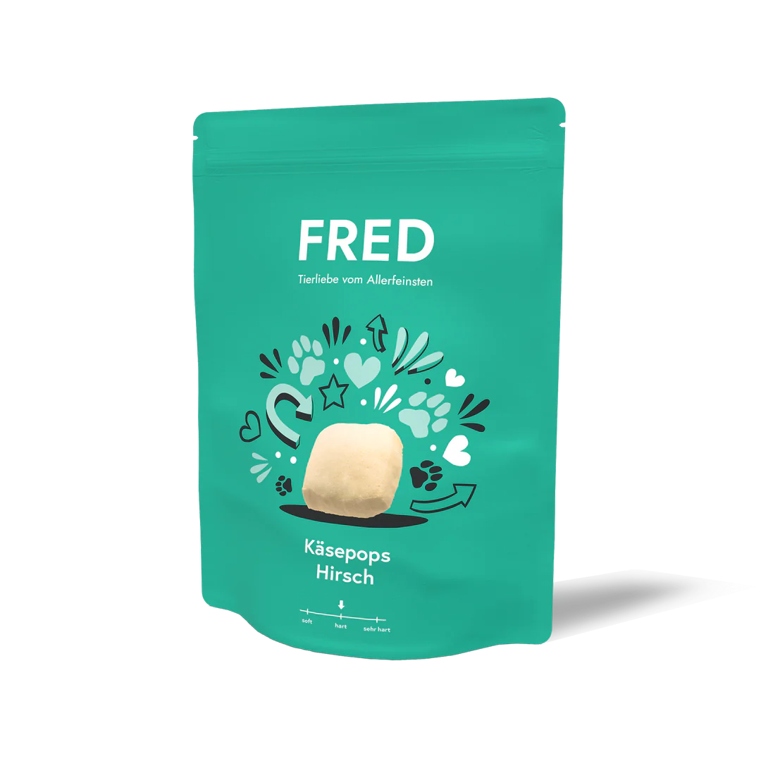 FRED Käsepops Hirsch Verpackung