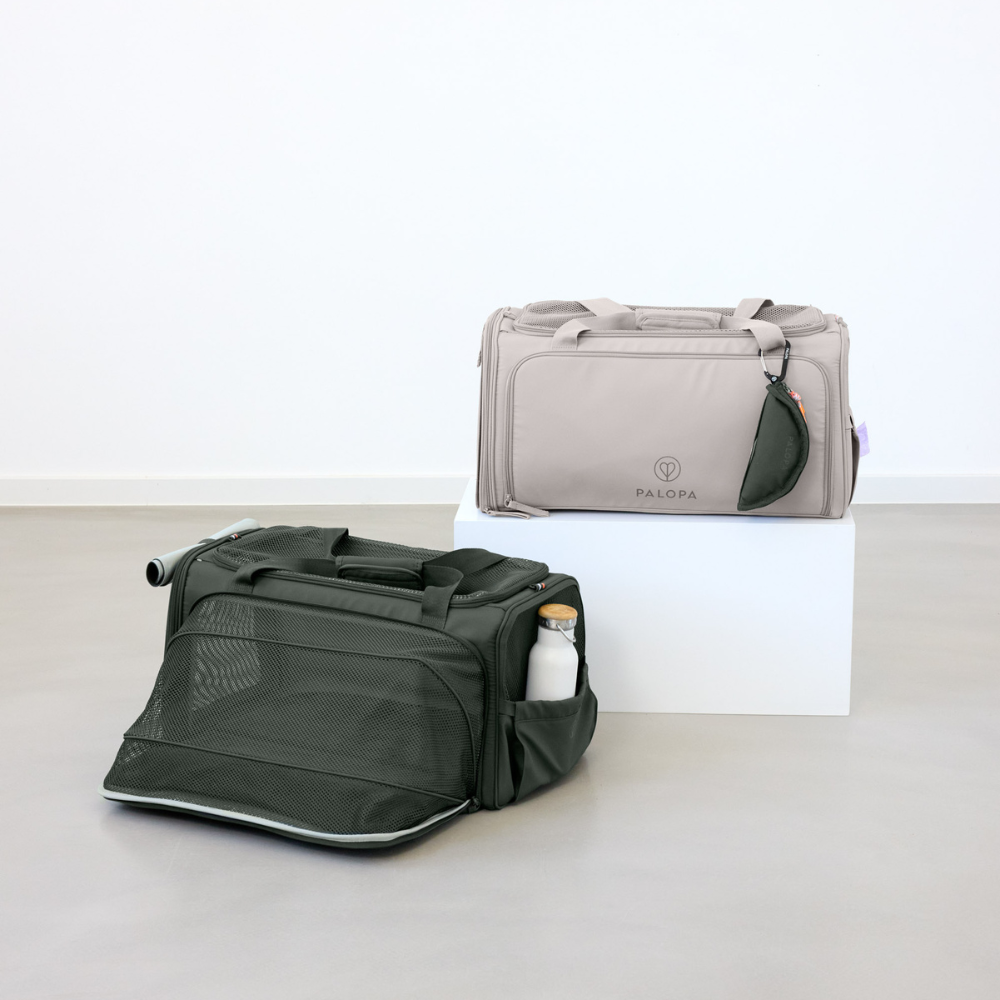 Farbübersicht PALOPA Hundereisetasche Travel Carrier BENNO Taupe & Dark Olive