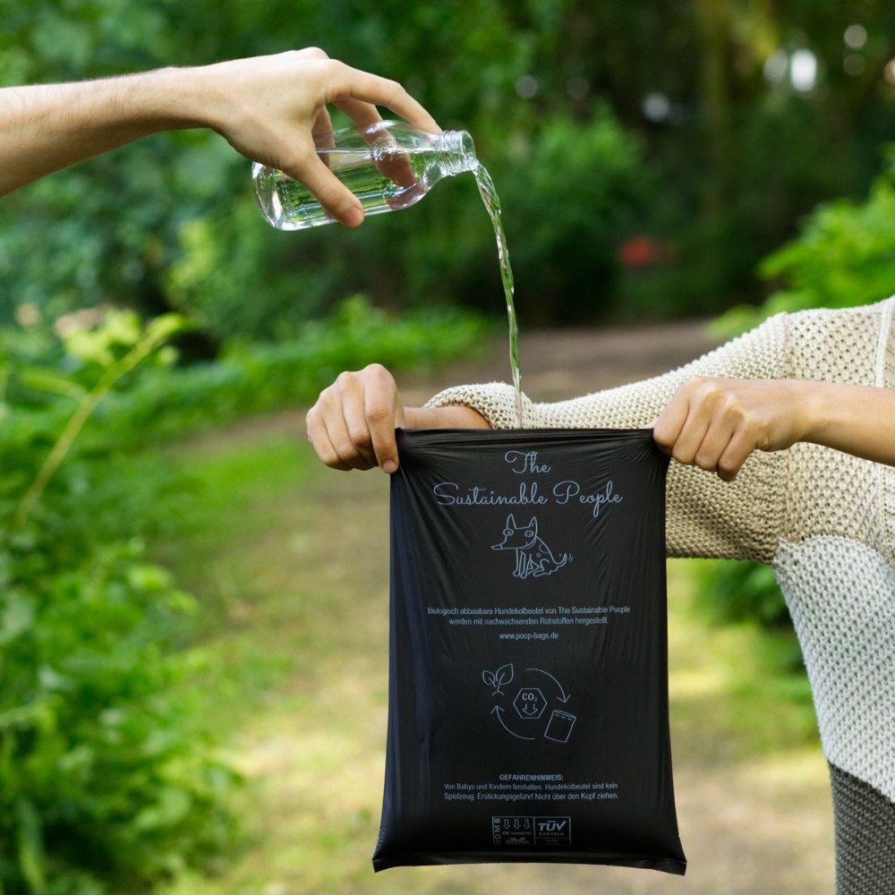 Flüssigkeitsbeständig Hundekotbeutel biologisch abbaubar & kompostierbar - The Sustainable People