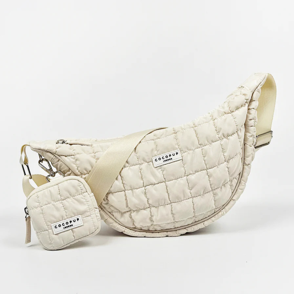 Set Gassitasche Crossbody Pufferbag CRESCENT CLOUD mit Leckerlibeutel - Cocopup London