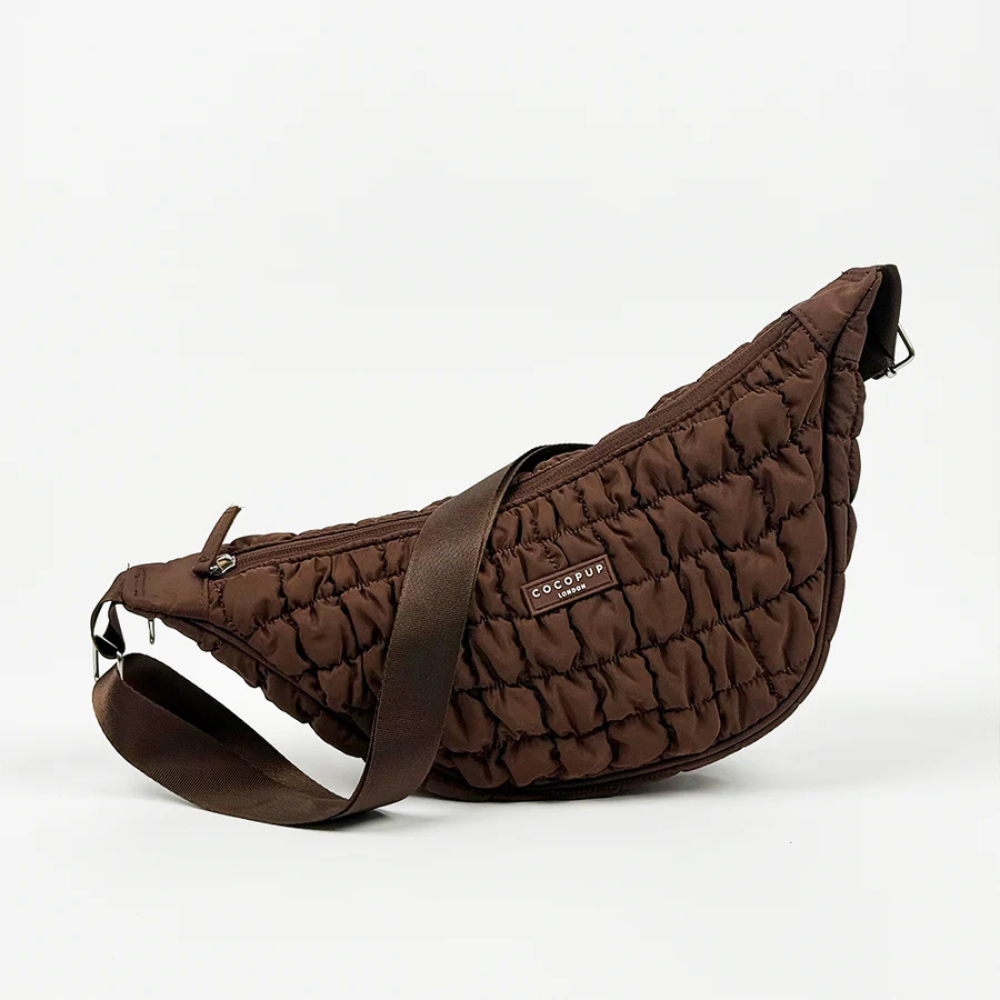 Gassitasche Crossbody Pufferbag CRESCENT ESPRESSO - Cocopup London