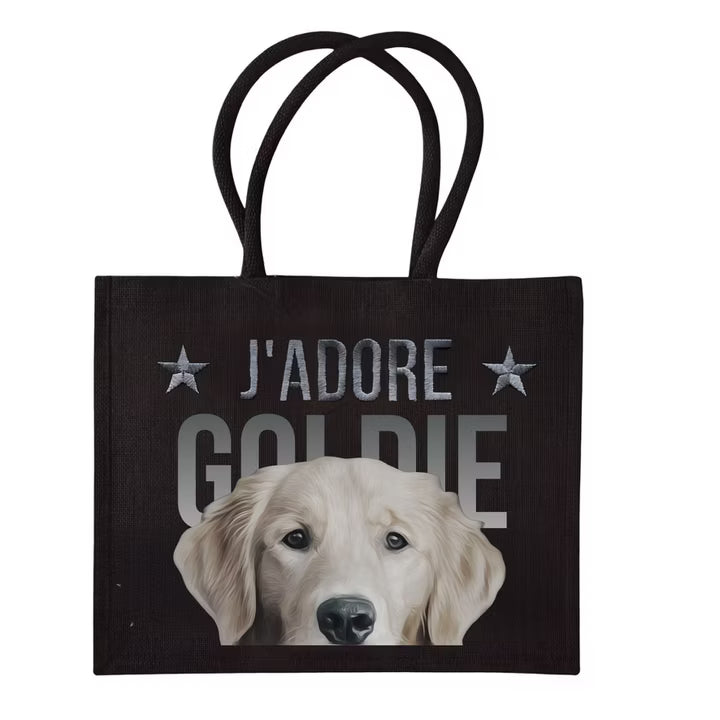 COCO + LOUIS Black Edition Shopper mit verschiedenen Hundemotiven