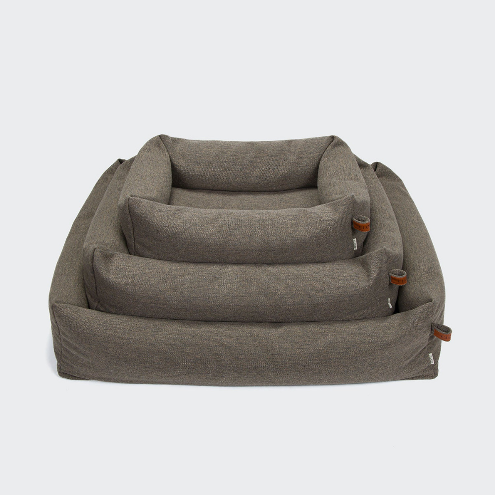 Größenübersicht Cloud7 Hundebett Sleepy Linen-Mix Taupe Mélange