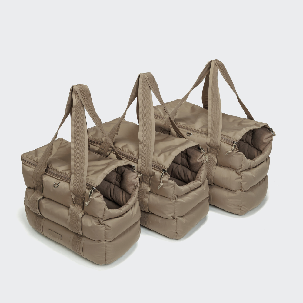 Größenvergleich Cloud7 Hundetasche Montreal Sandy Brown S M L