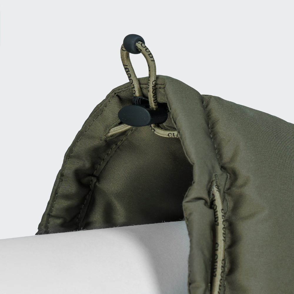 Gummizug Halsöffnung Cloud7 Hundemantel Winter ALASKA Dackel Light Olive