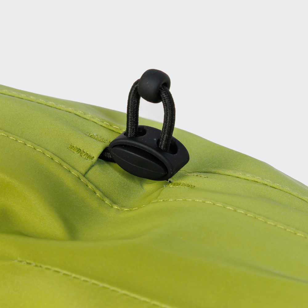 Gummizug hinten Cloud7 AKTIV Dackel Hunderegenmantel Neon Green-Light Olive