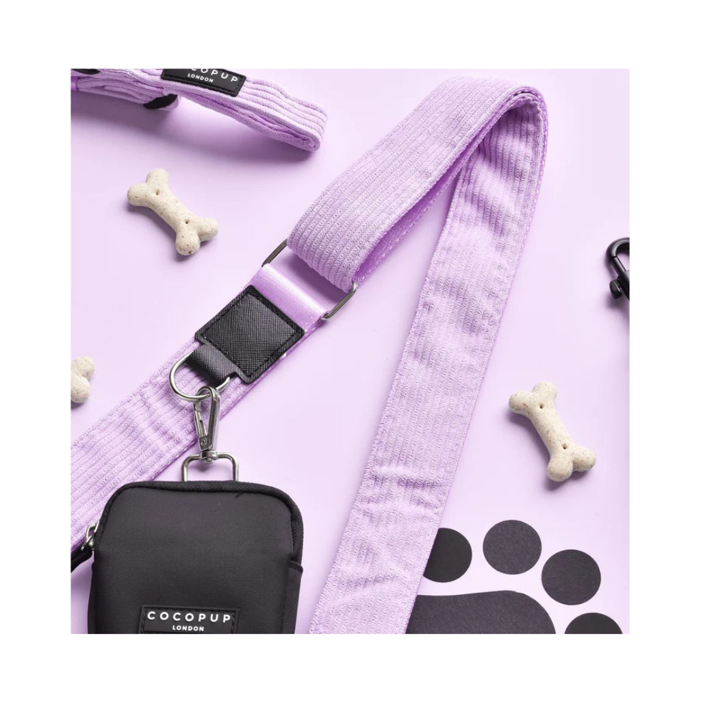 Ersatz-Taschenriemen CORD EDITION zur Gassitasche Dog Walking Bag lilac - COCOPUP London