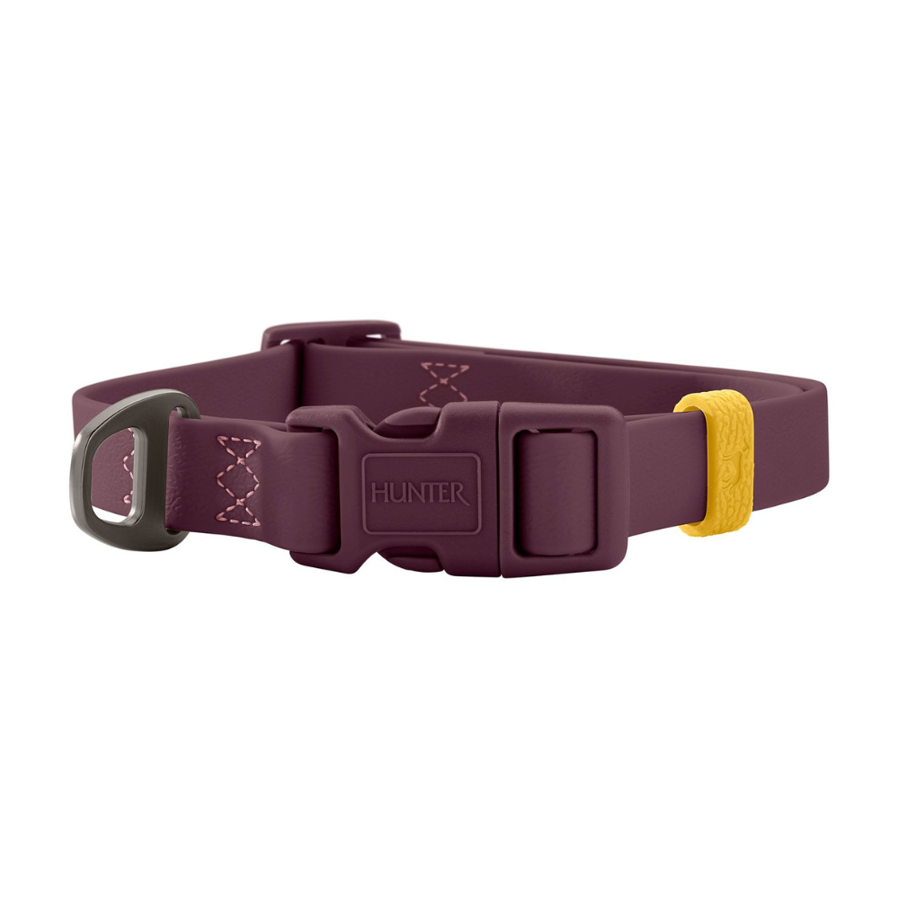 Halsband Havanna Brombeer Steckverschluß - HUNTER