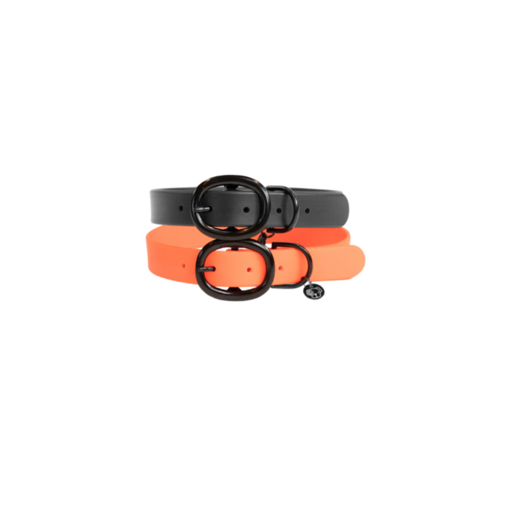 Hundehalsband Soft Rubber Orange & Black - Kentucky Dogwear