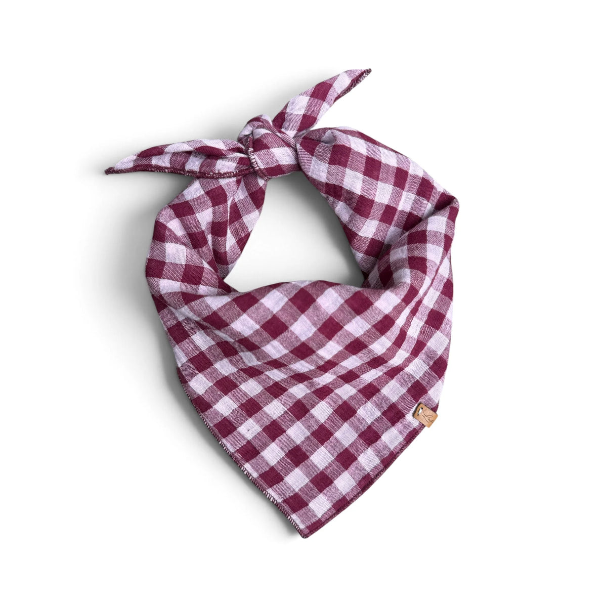 Lieblingspfote Musselin Halstuch "Cranberry Check"