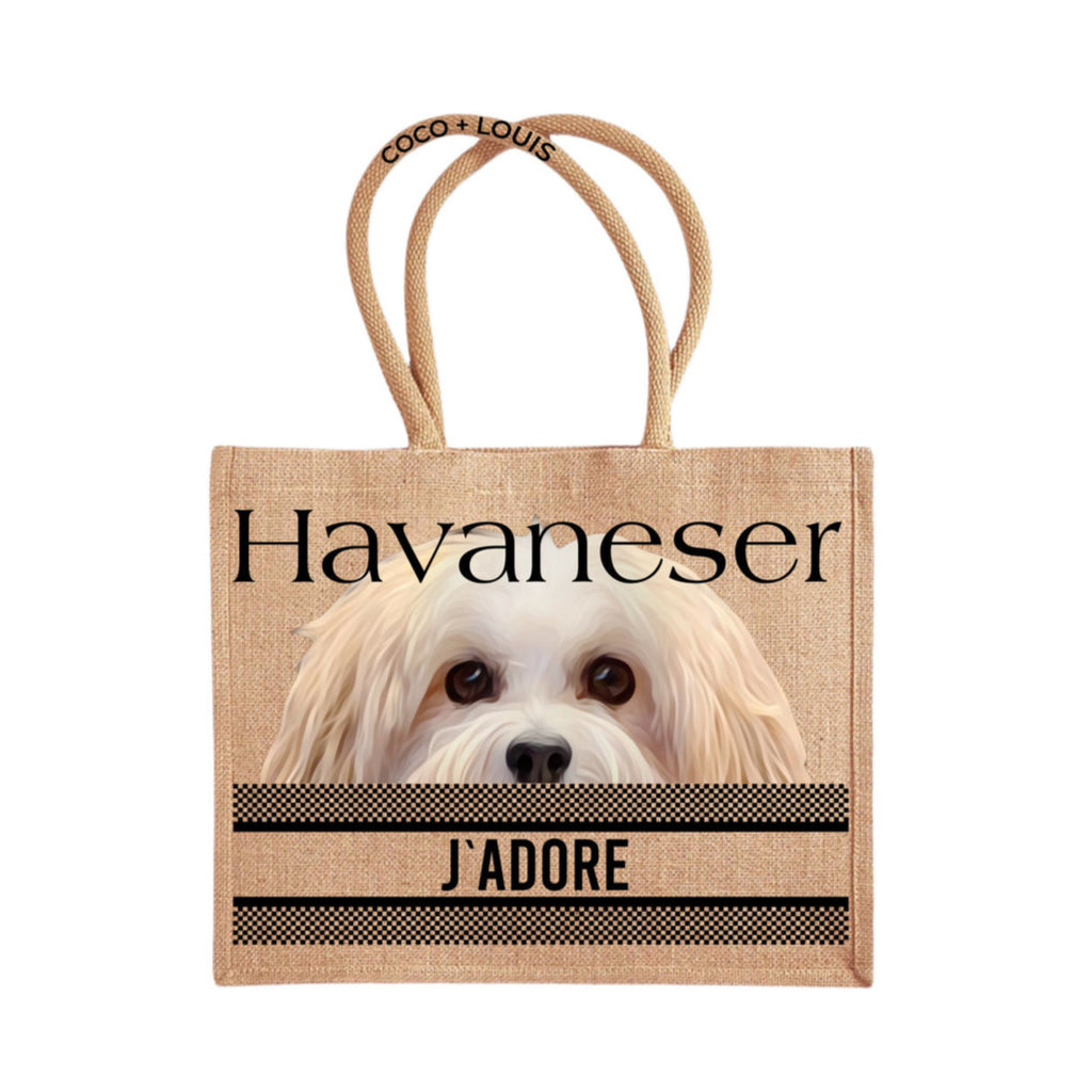 COCO + LOUIS Shopper mit Hundemotiv Havaneser