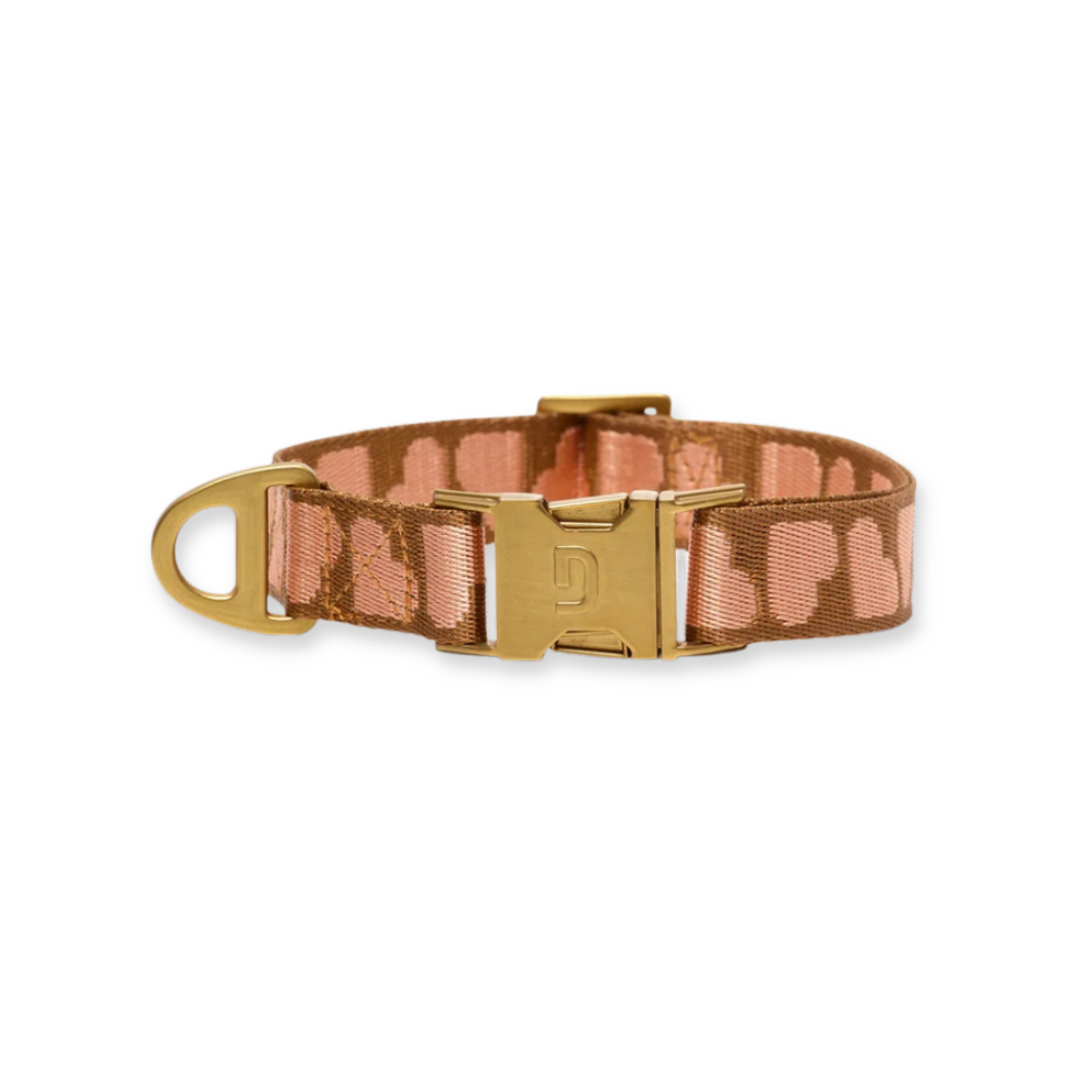 Heart Hundehalsband Brown/Apricot - DOGGUO
