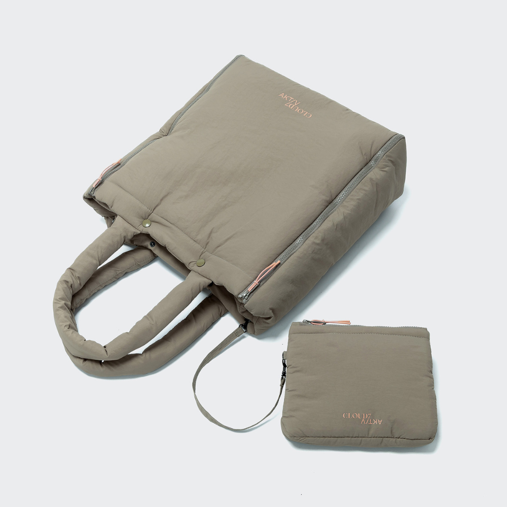 Herausnehmbare Innentasche Cloud7 Hundereisebett & Tote Bag AKTIV Puffer Dart Grey Khaki