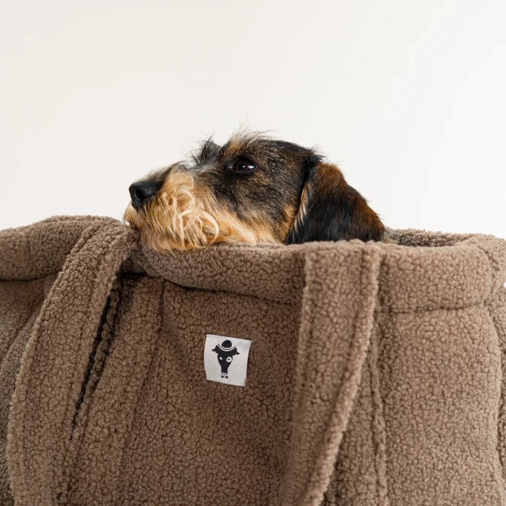 Hund in Teddy Shopper Mokka - KARMA HUND