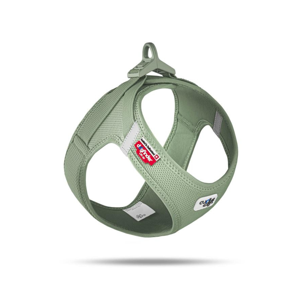 Hundegeschirr VEST HARNESS CURLI SCHNALLE AIR-MESH Olive