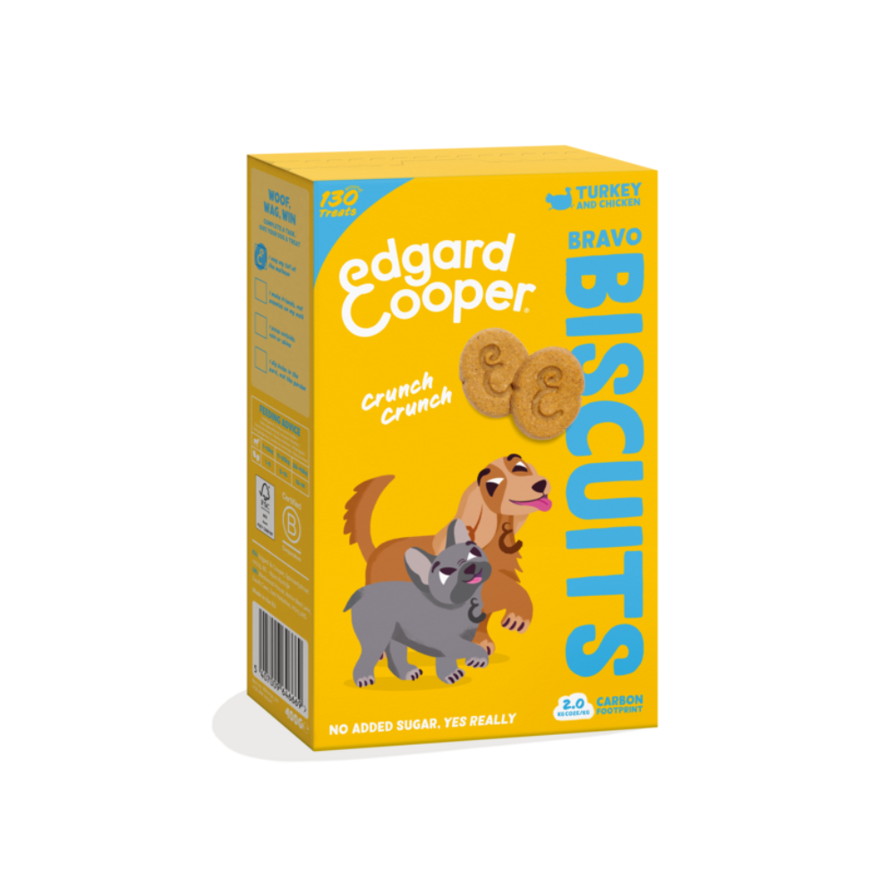 Hundeleckerli Kekse Bravo Biscuits - Truthahn & Huhn - Edagrad & Cooper