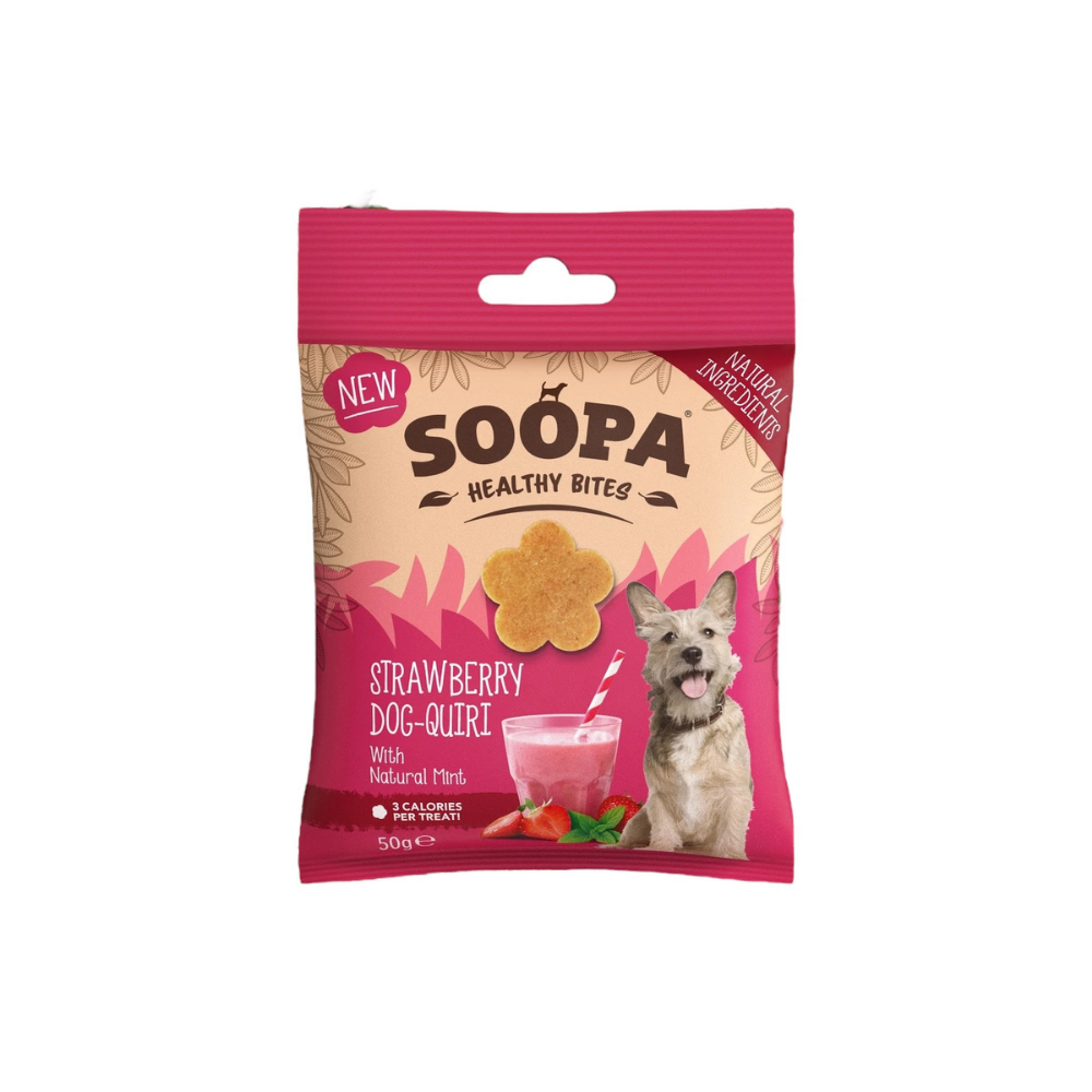 Hundeleckerli Erdbeer-Hunde-Quiri Healthy Bites - Soopa