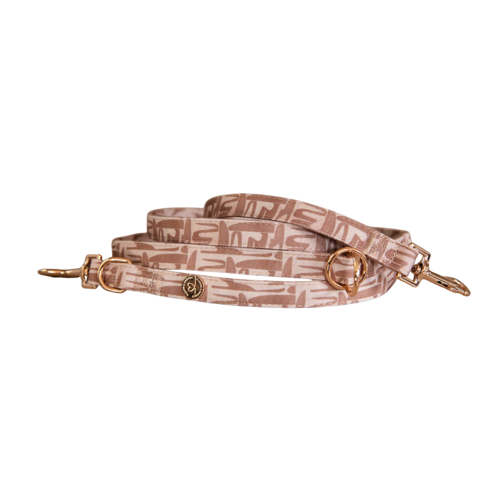 Hundeleine Teddy Mauve verstellbar - floofs & cookies
