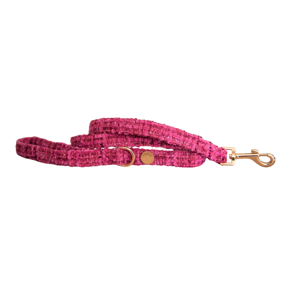 Hundeleine Tweed CHLOE Pink 150 cm - floofs & cookies