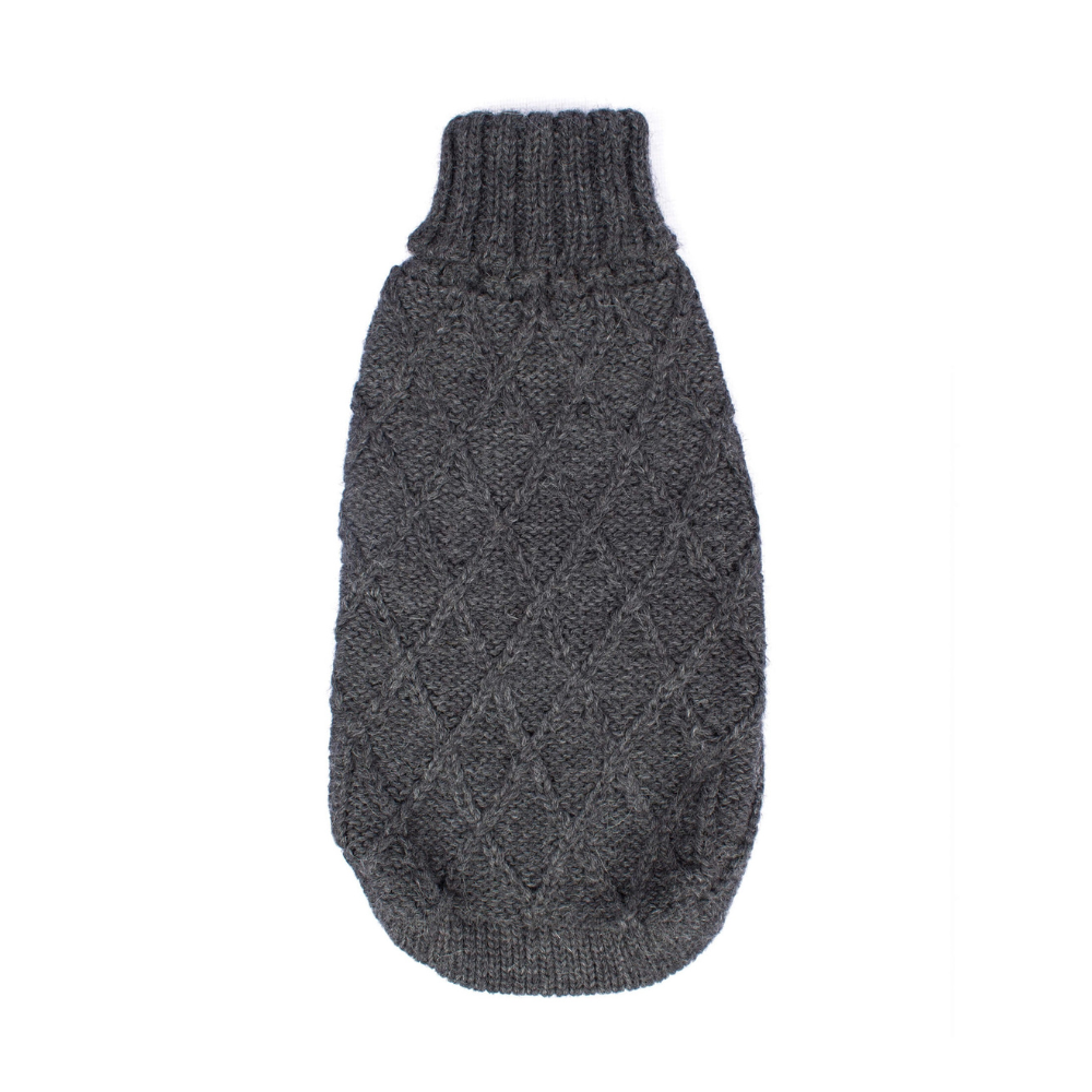 Hundepullover Diamant Grey aus Alpaka - Alqo Wasi