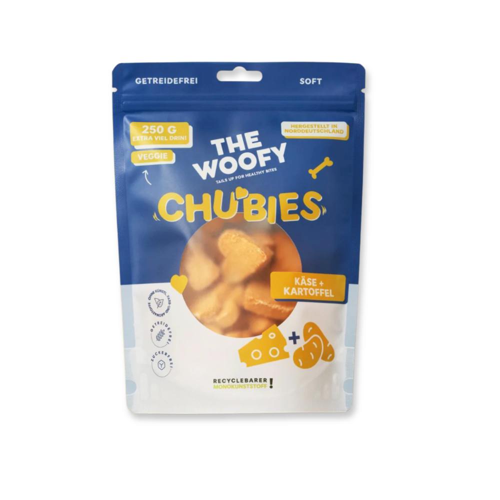 Hundesnack Veggie Chubies Käse & Kartoffel - THE WOOFY