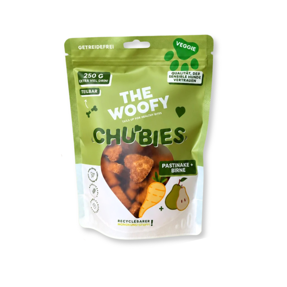 Hundesnack Veggie Chubies Pastinake & Birne - THE WOOFY