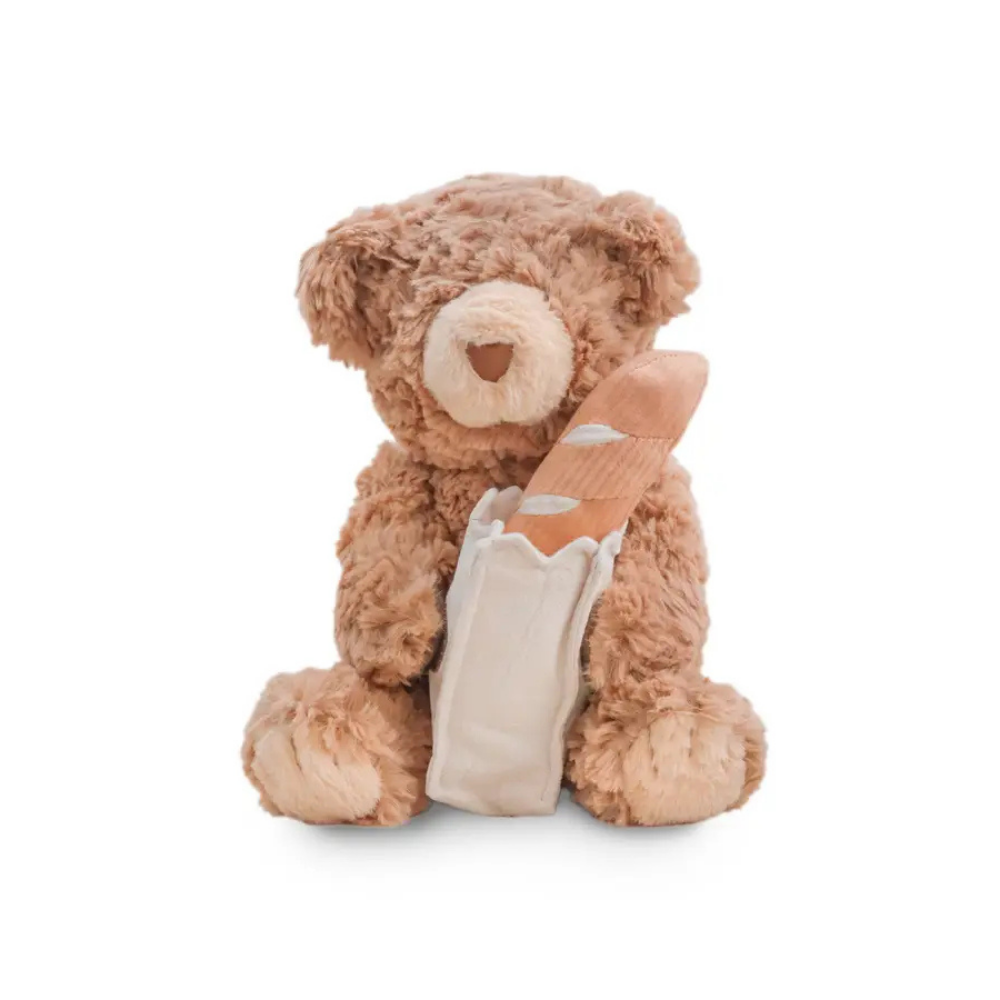 Hundespielzeug Kuschelbär XL mit Baguette - lambwolf collective