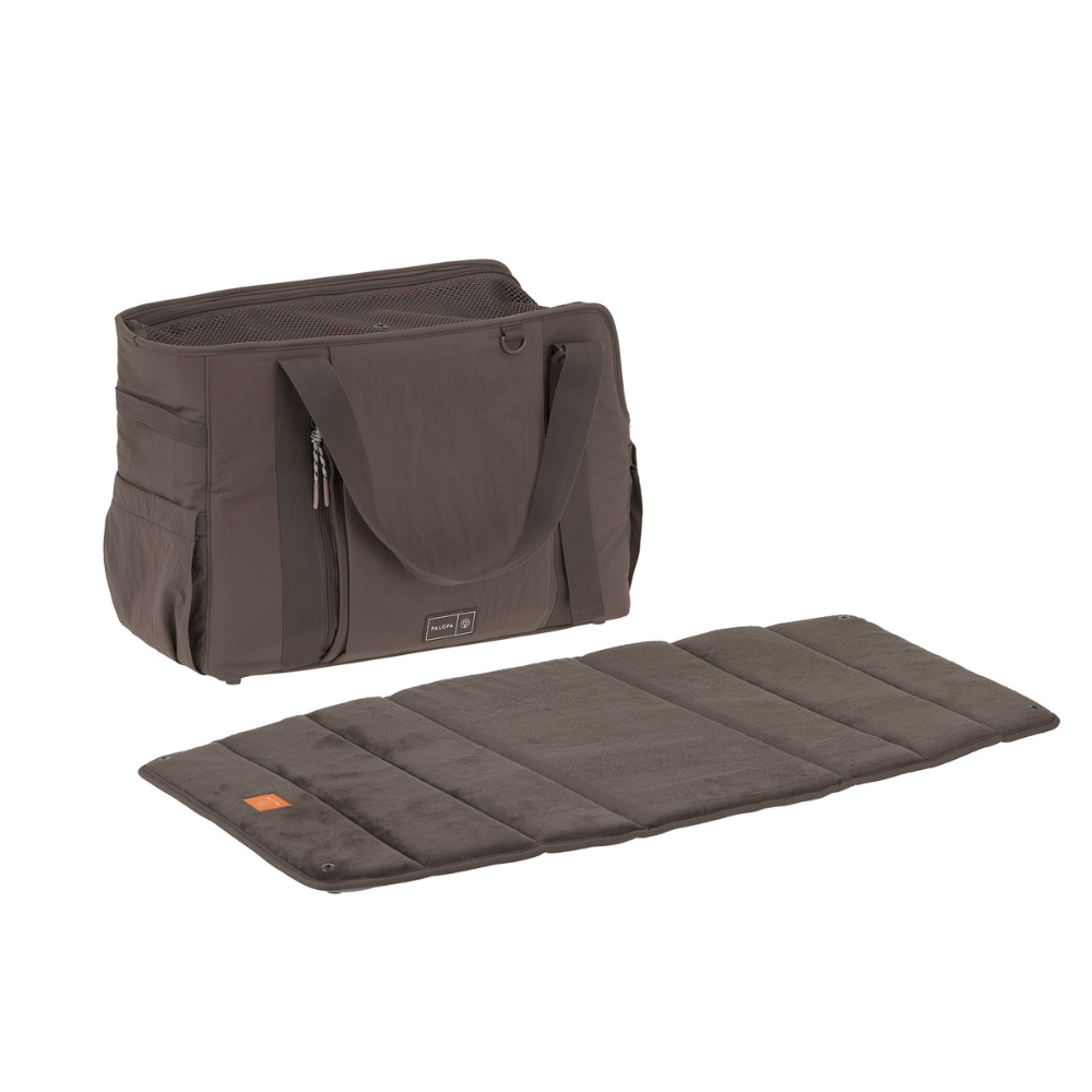 Hundetragetasche WEDA Crinkled Chocolate inklusive Reisematte - PALOPA