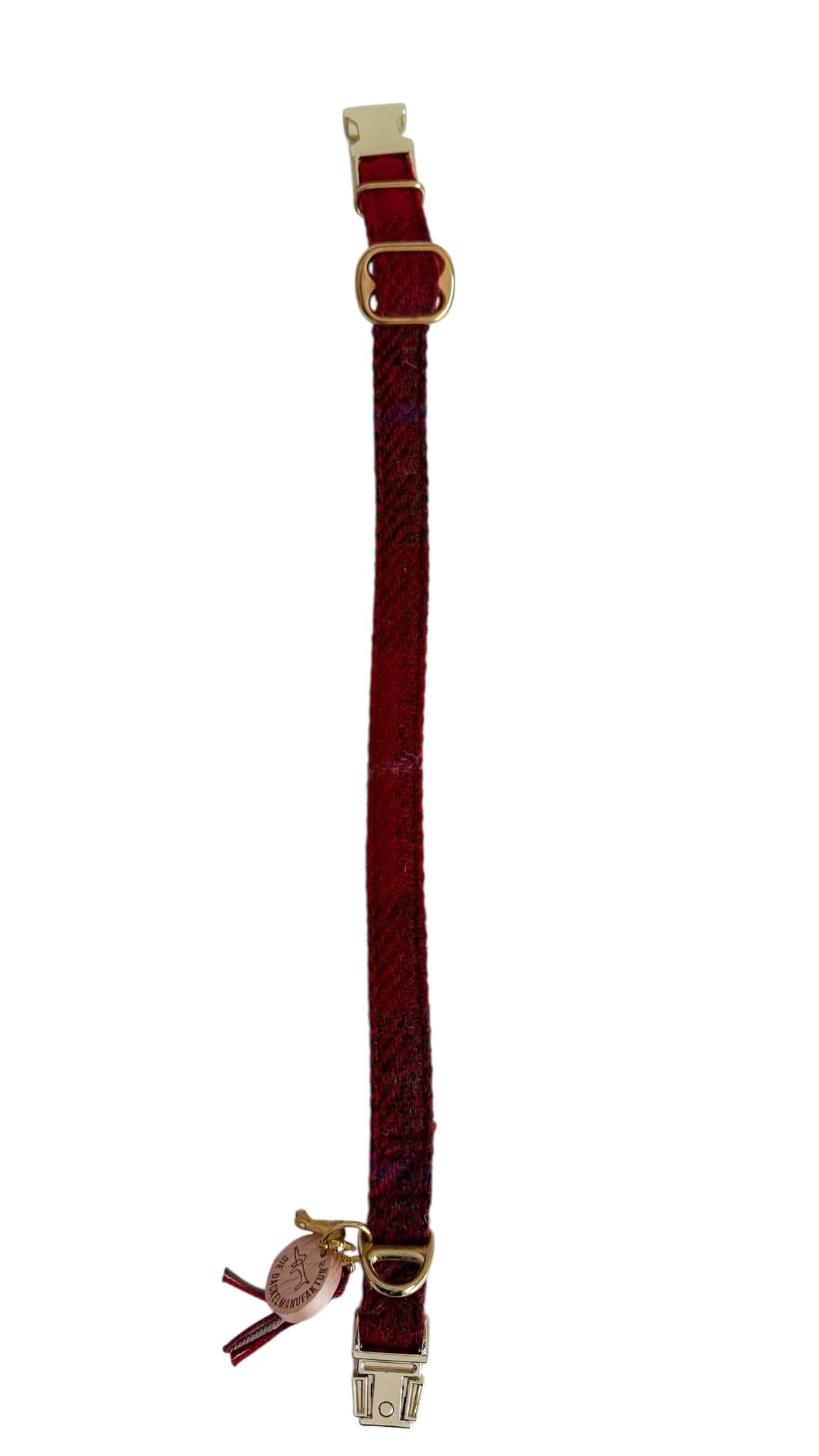Halsband Harris Tweed® Dark Red ca. 1,30m