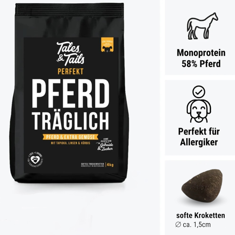 Inhaltsstoffe softes Trockenfutter PERFEKT PFERDTRÄGLICH - Tales & Tails