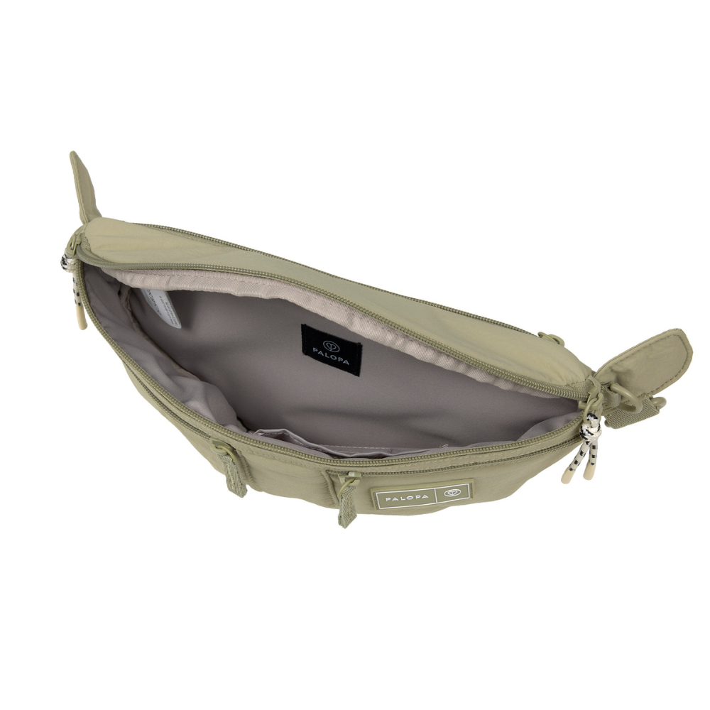 Innenseite Gassitasche EMMA Crinkled Pale Olive - PALOPA
