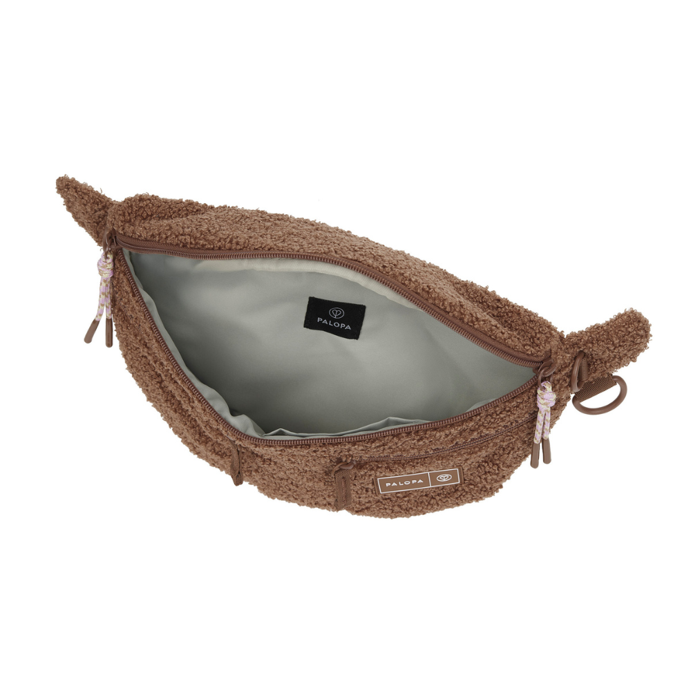 Innenseite Gassitasche EMMA Teddy-Fleece Braun - PALOPA