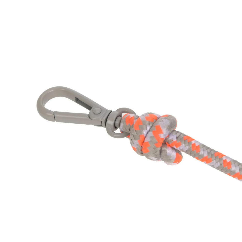 Karabiner Ersatz-Schultergurt für Leckerlibeutel TAUPE NEON ORANGE - PALOPA