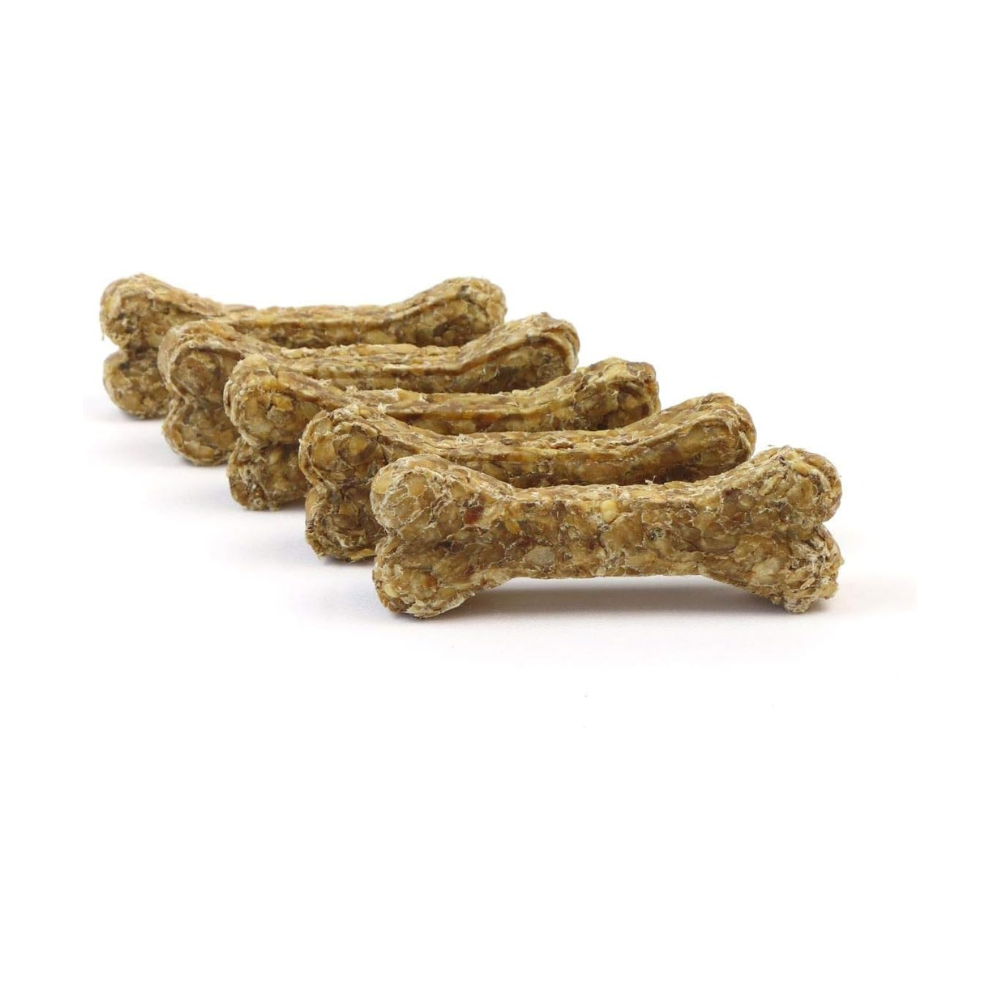 Kauknochen Rinderhaut mit Ente & Apfel für Welpen & Senioren 12 cm - DOGBOSS